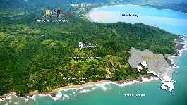Beachfront property with 29 ha (72 acres) near Tambor for sale